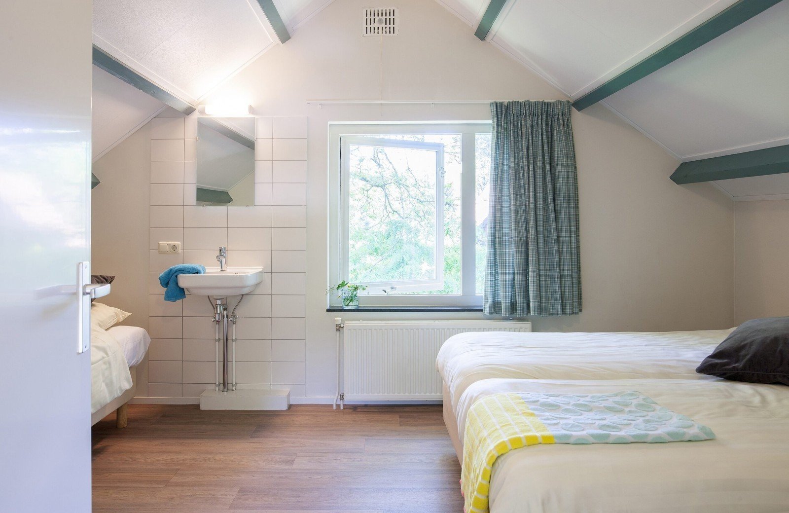 A luxe slaapkamer boven