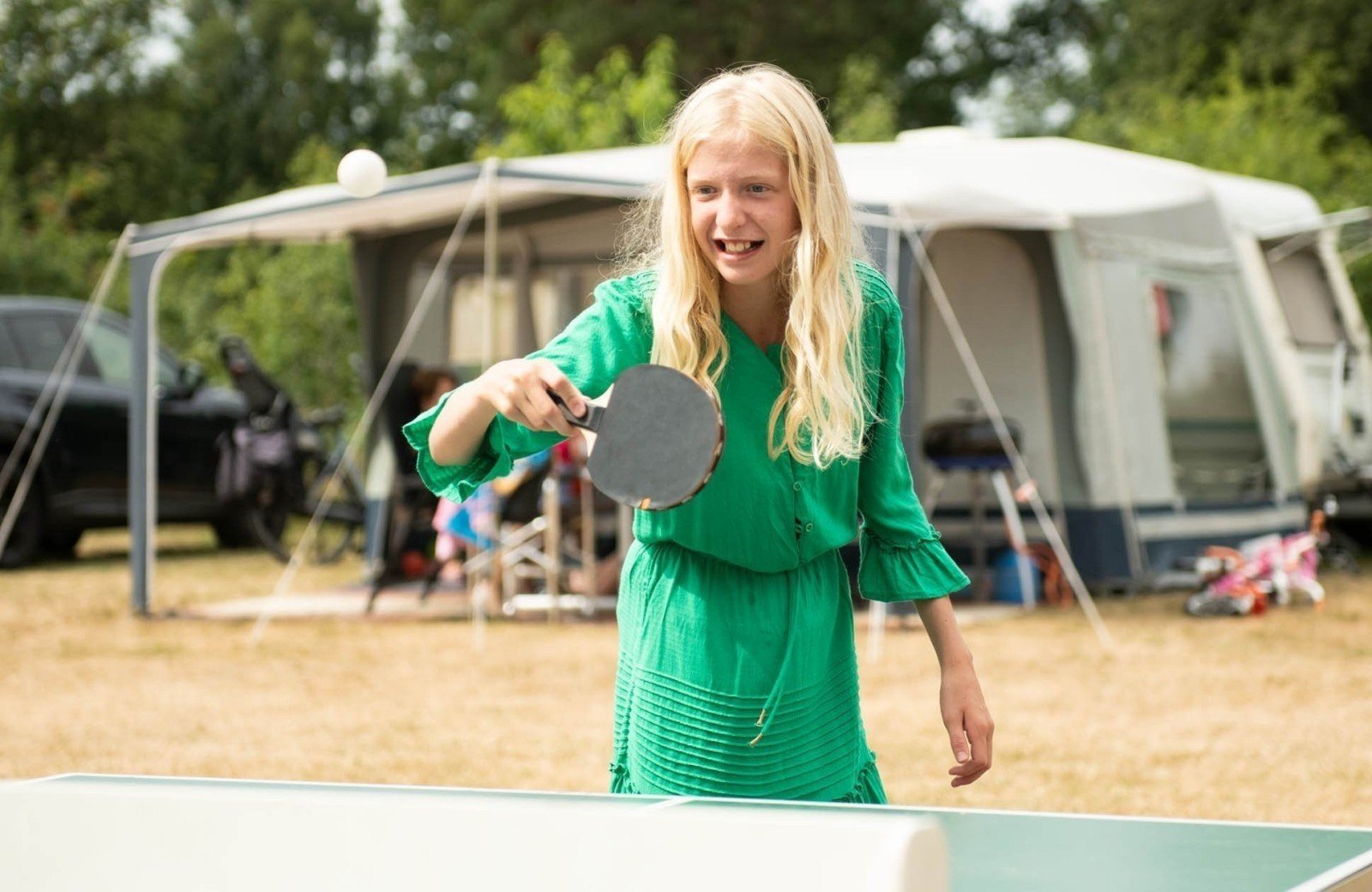 Tischtennis beim Camping in Drenthe