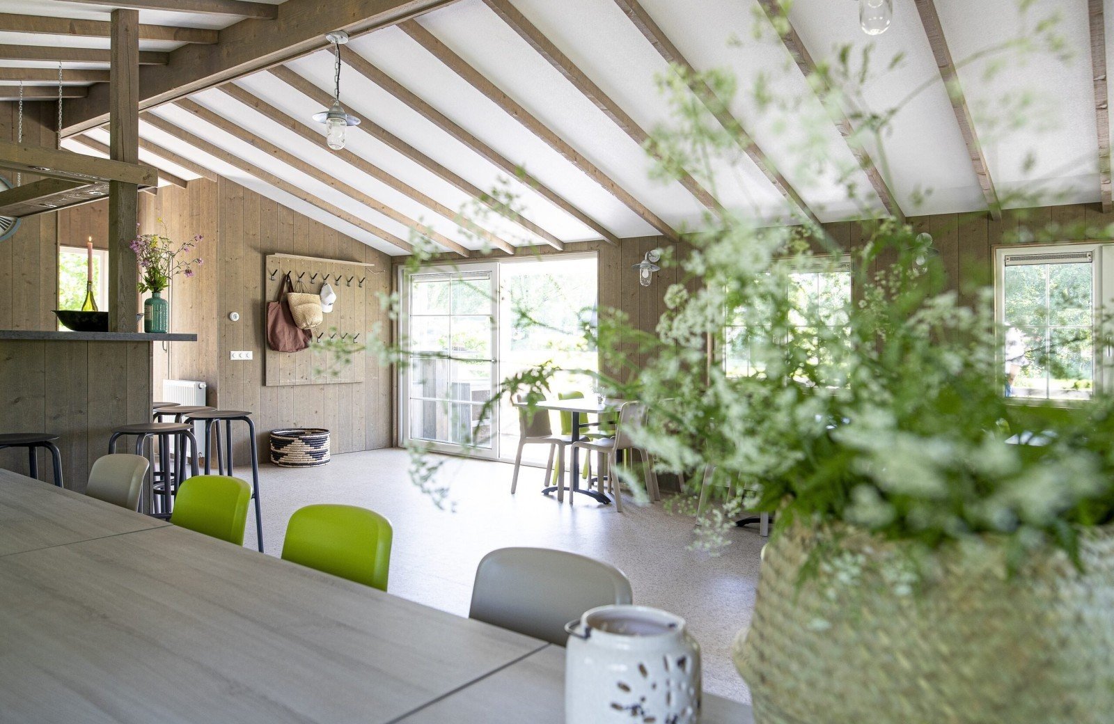 Groepschalet doorkijk