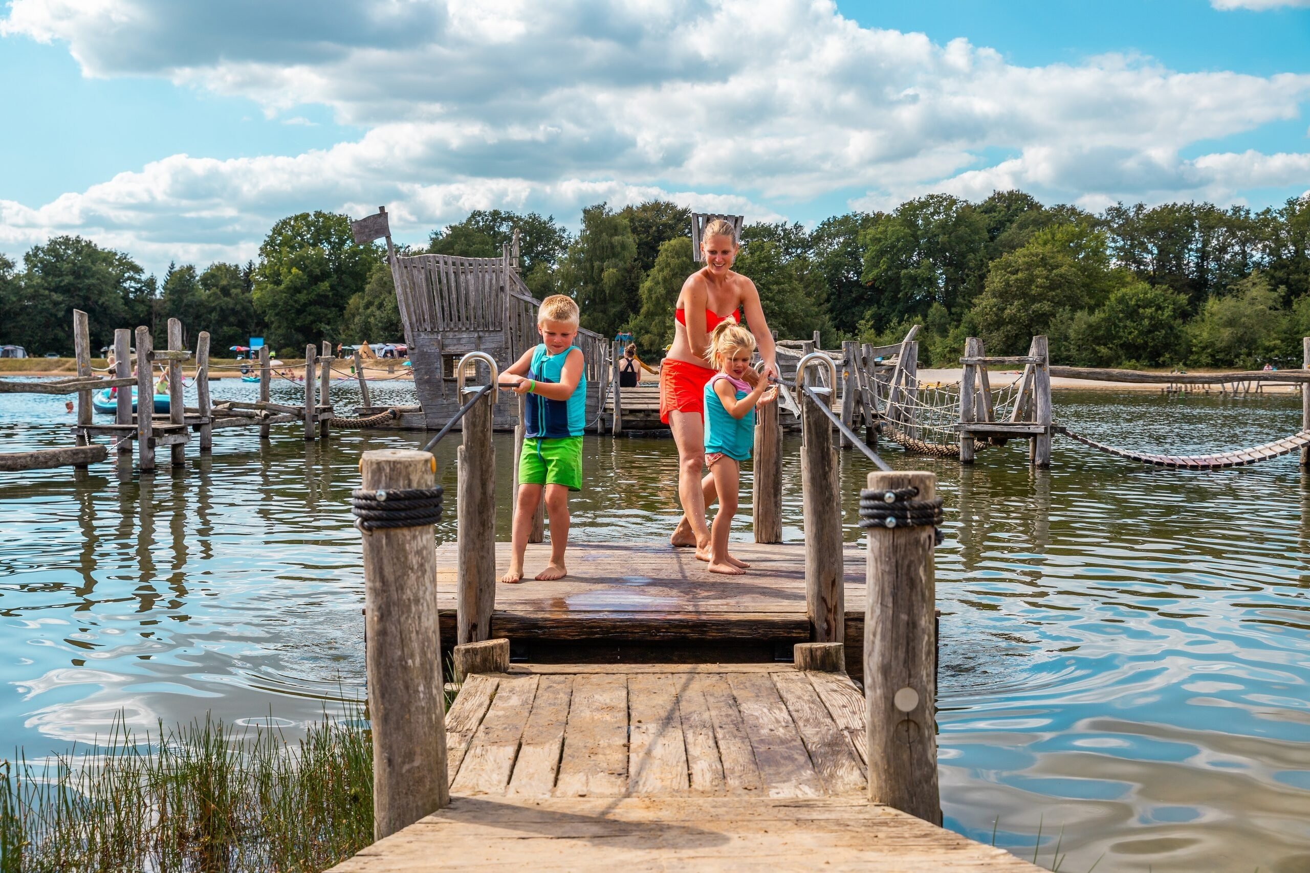 Piratenboot zwemvijver